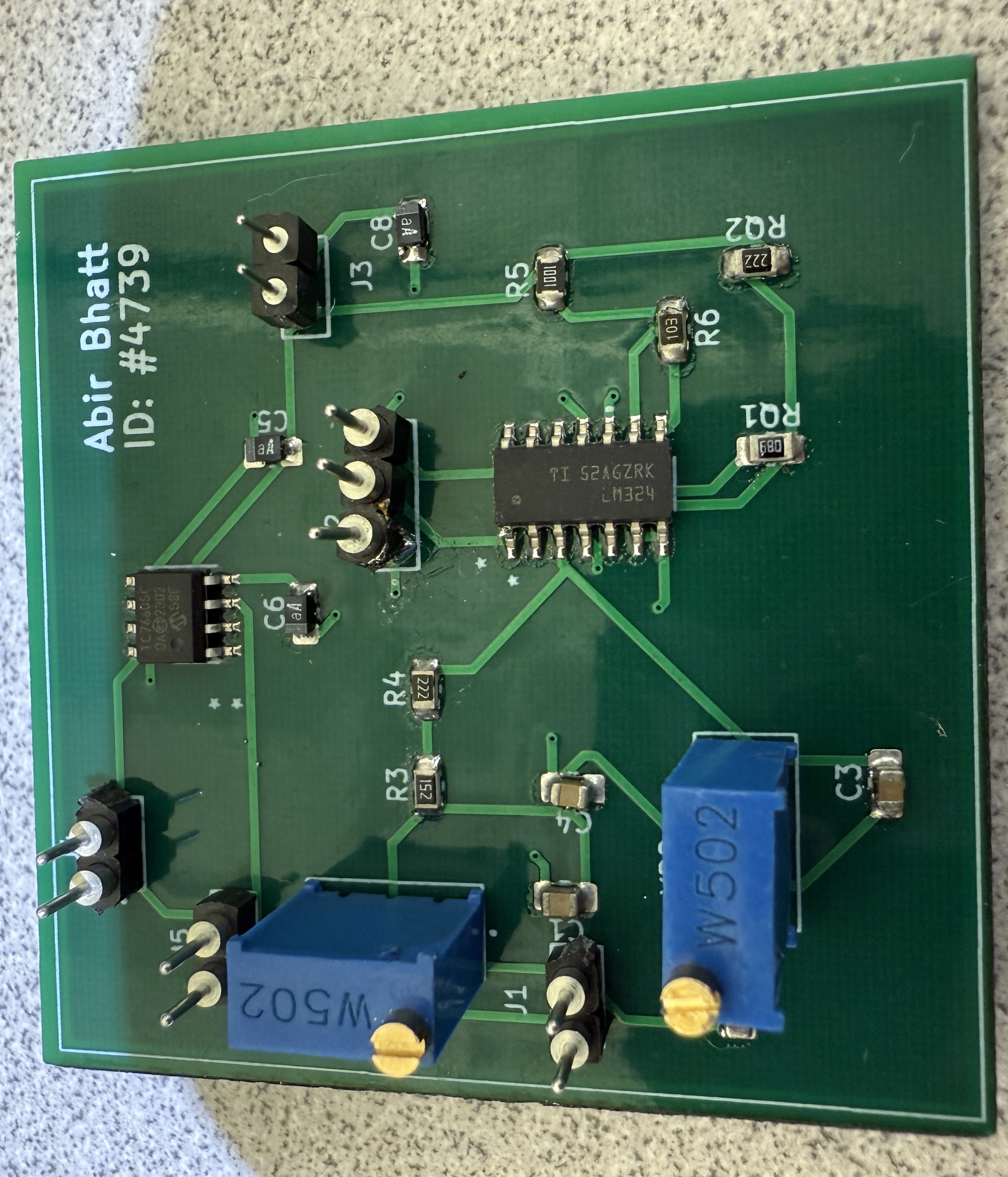 Soldered PCB